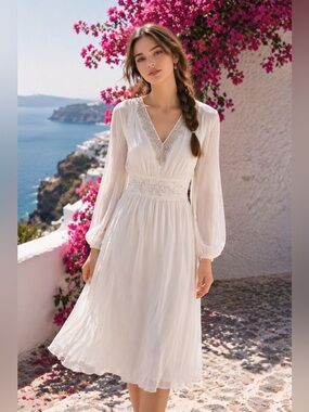 Women's 100% Silk Wrap Dress For Beach REAL SILK LIFE L-XL SK2